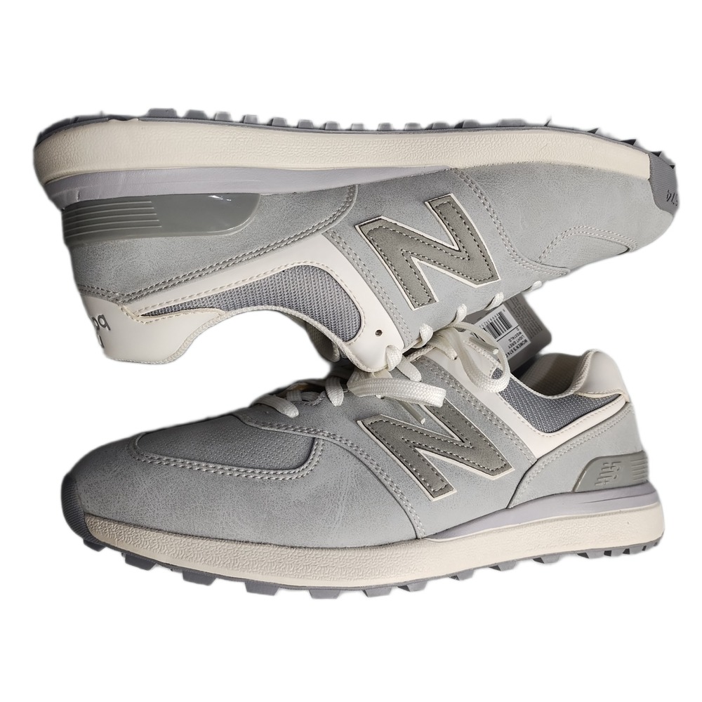 New Balance 574 Greens v2 Golf Shoes Womens 11D Wide Gray White Lace Up WG574LG